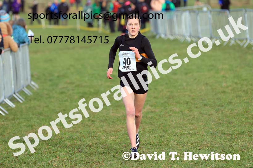 Womens Under-17s 2024 Northern Cross Country Champs., Sedgefield. Photo: David T. Hewitson/Sports for All Pics